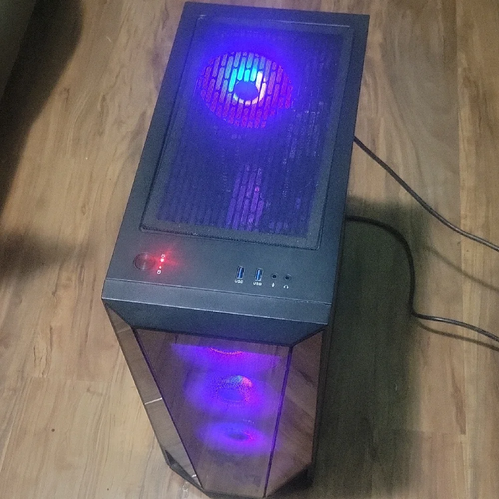 LED Gaming PC Tower with USB Ports